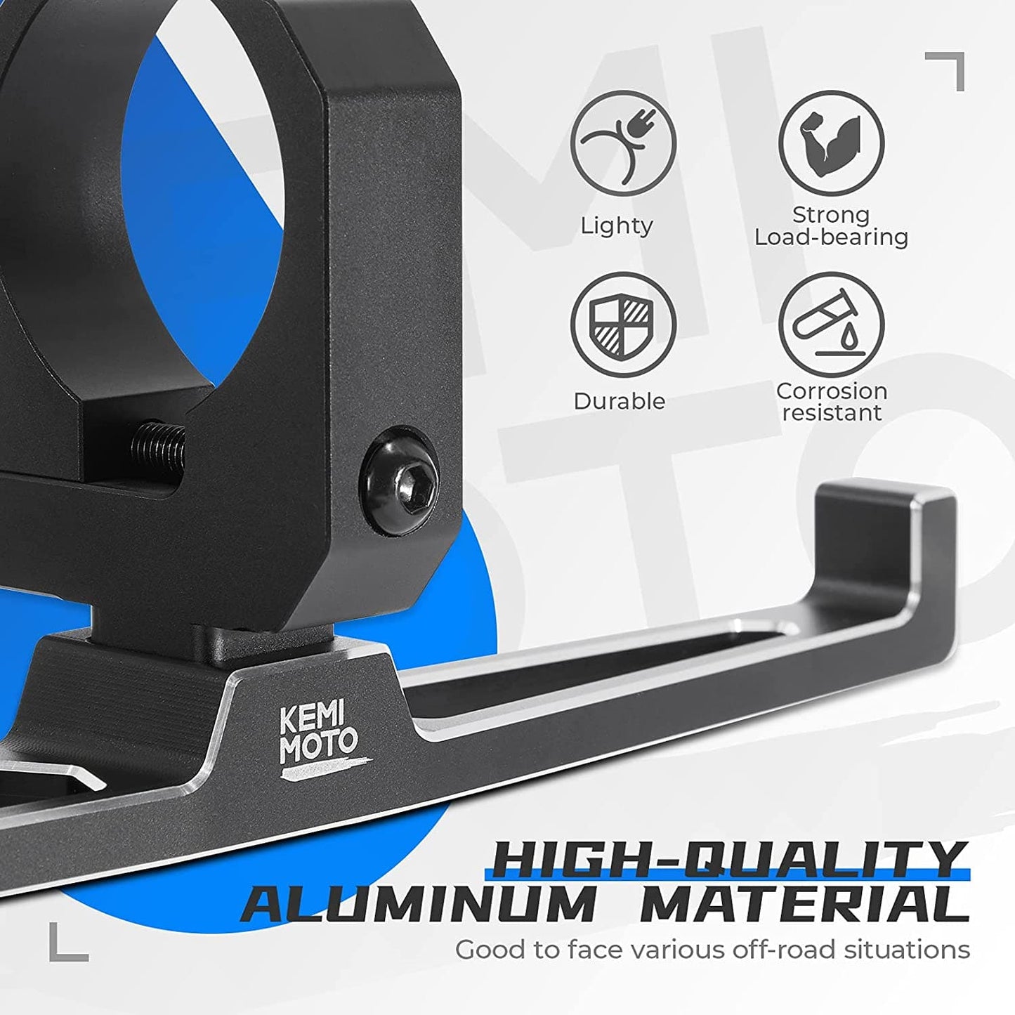 Kemimoto UTV Headset Hanger Helmet For 1.5"-2" Roll Cage
