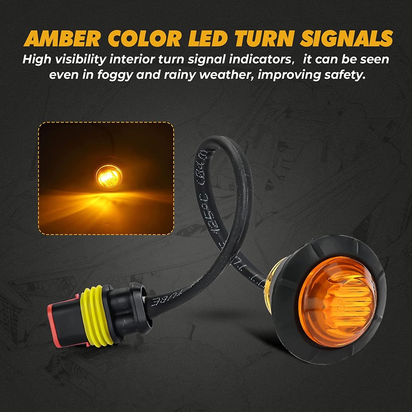 Kemimoto Universal UTV Turn Signal Kit & 105D Horn