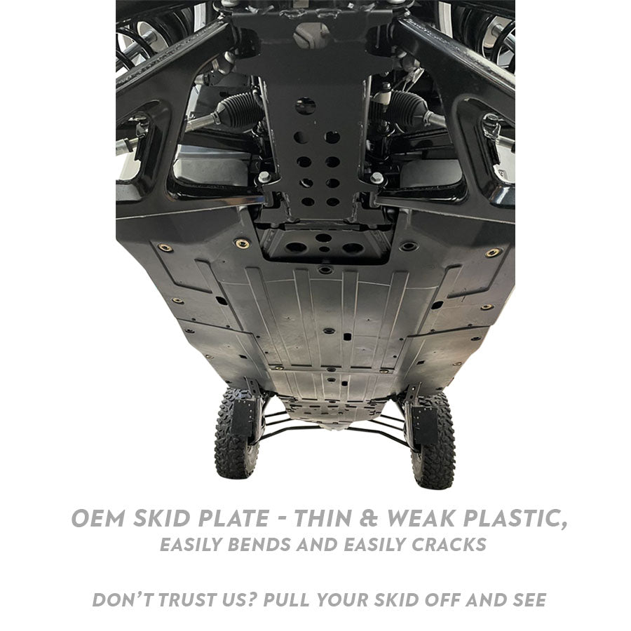 Premium 3-Piece UHMW Skid Plate for Polaris RZR Pro S 4 UTV