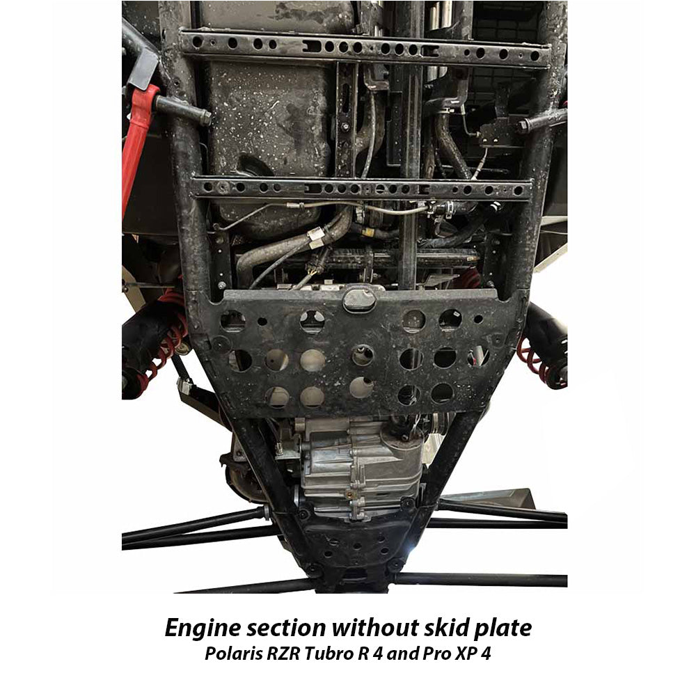 Premium 3-Piece UHMW Skid Plate for Polaris RZR Pro S 4 UTV