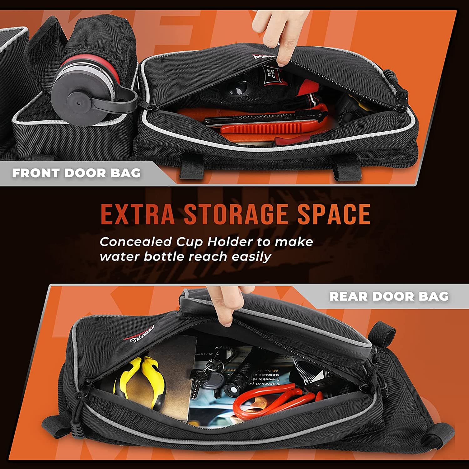 Kemimoto Door Bags for Can‑Am Maverick X3 Max