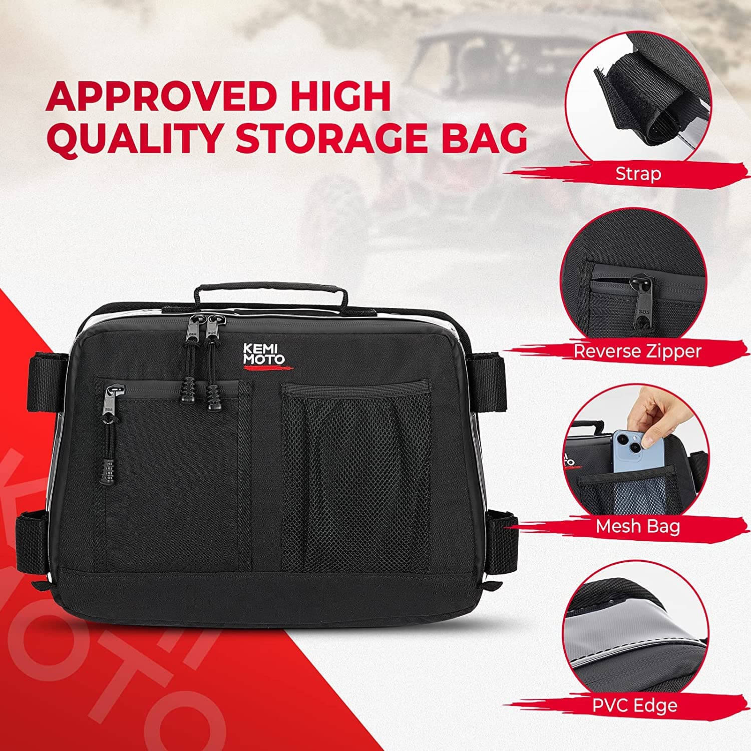 Overhead Roof Storage Bag for Can Am Maverick X3/X3 MAX