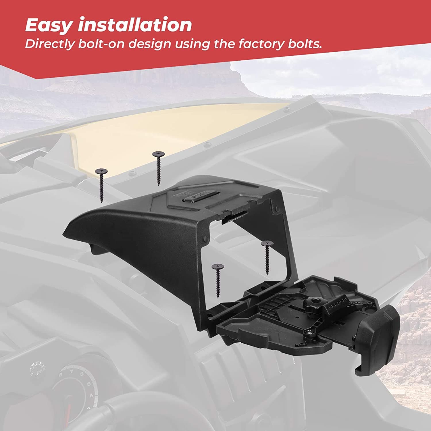 Kemimoto Tablet Holder With Storage Box For Can‑Am X3/Max