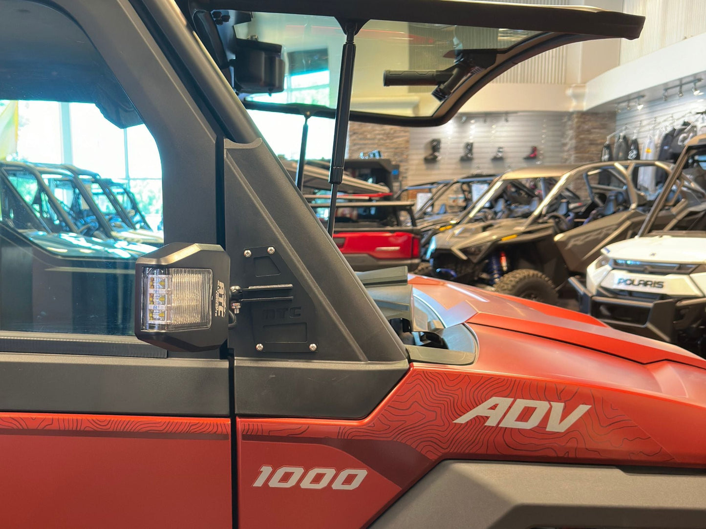 All Terrain Concepts Side-Winder UTV Mirror Billet Aluminum