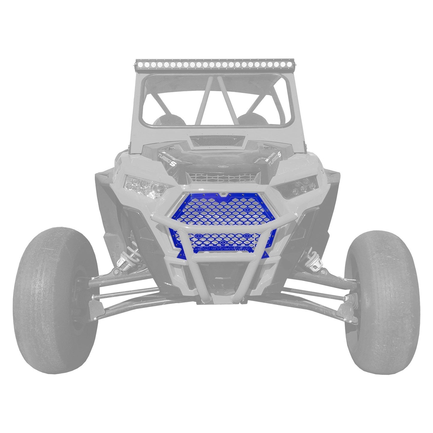 CNC Billet Aluminum Grill with Bumper Notch for RZR XP1000