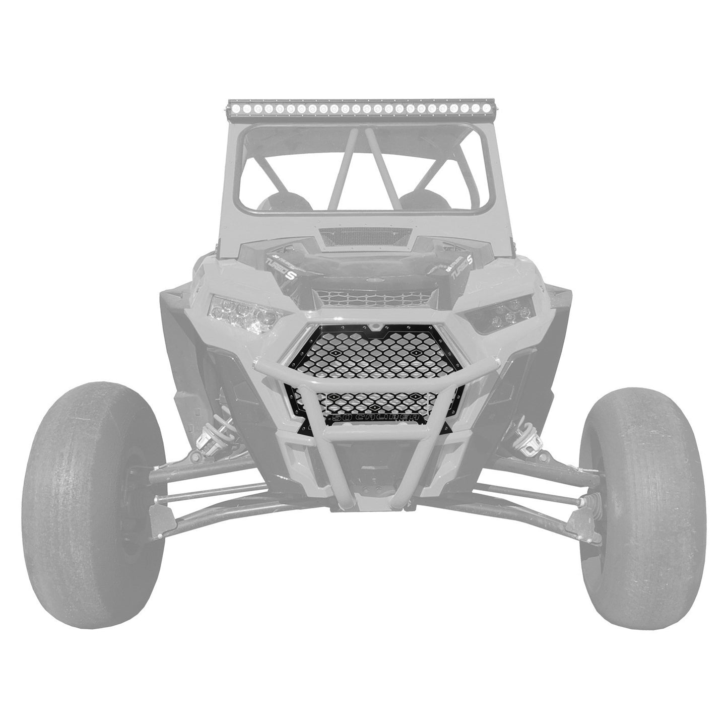 CNC Billet Aluminum Grill with Bumper Notch for RZR XP1000