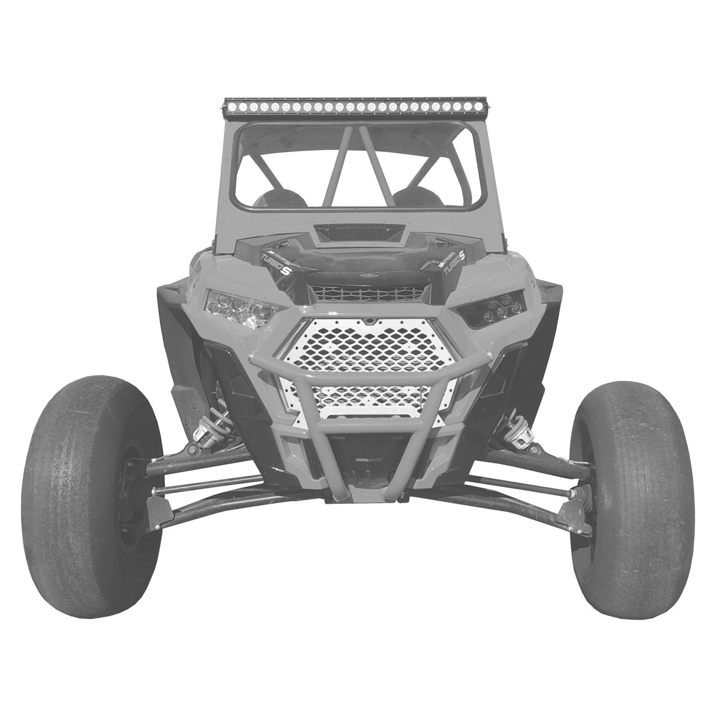 CNC Billet Aluminum Grill with Bumper Notch for RZR XP1000