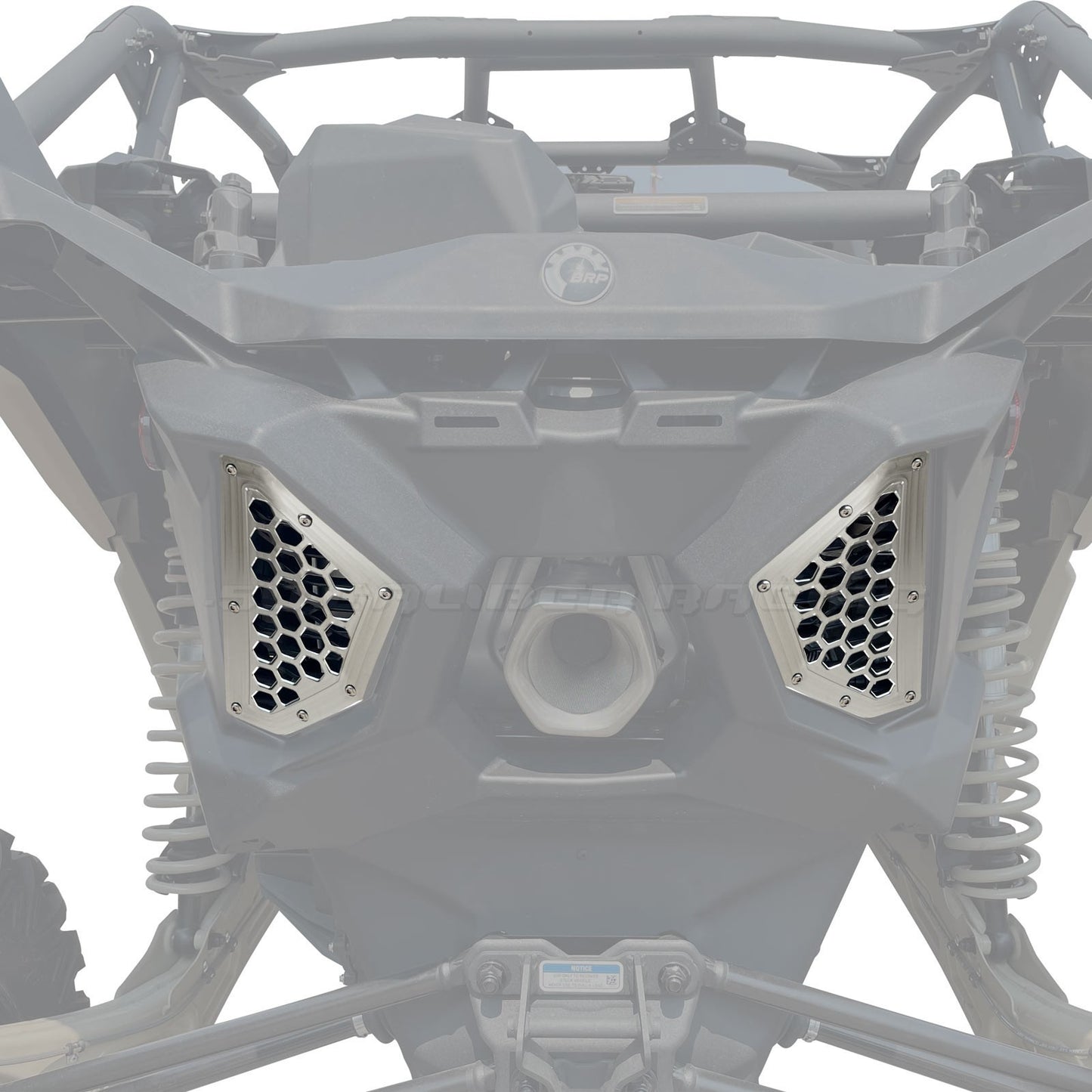 Custom CNC Billet Aluminum Rear Grille Bezels for Can‑Am X3