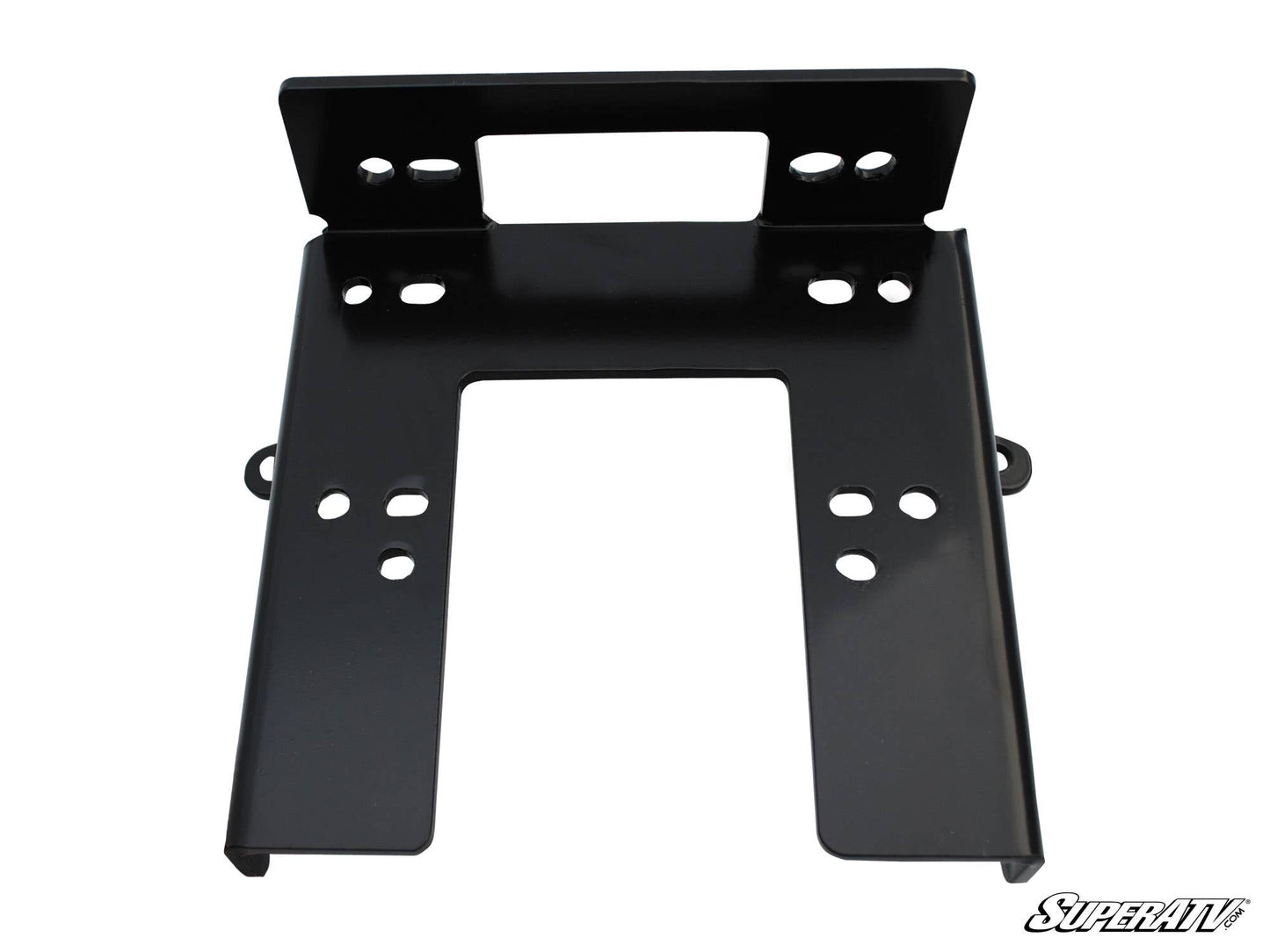 SuperATV Winch Mounting Plate Powder‑Coated Steel for Can‑Am Commander
