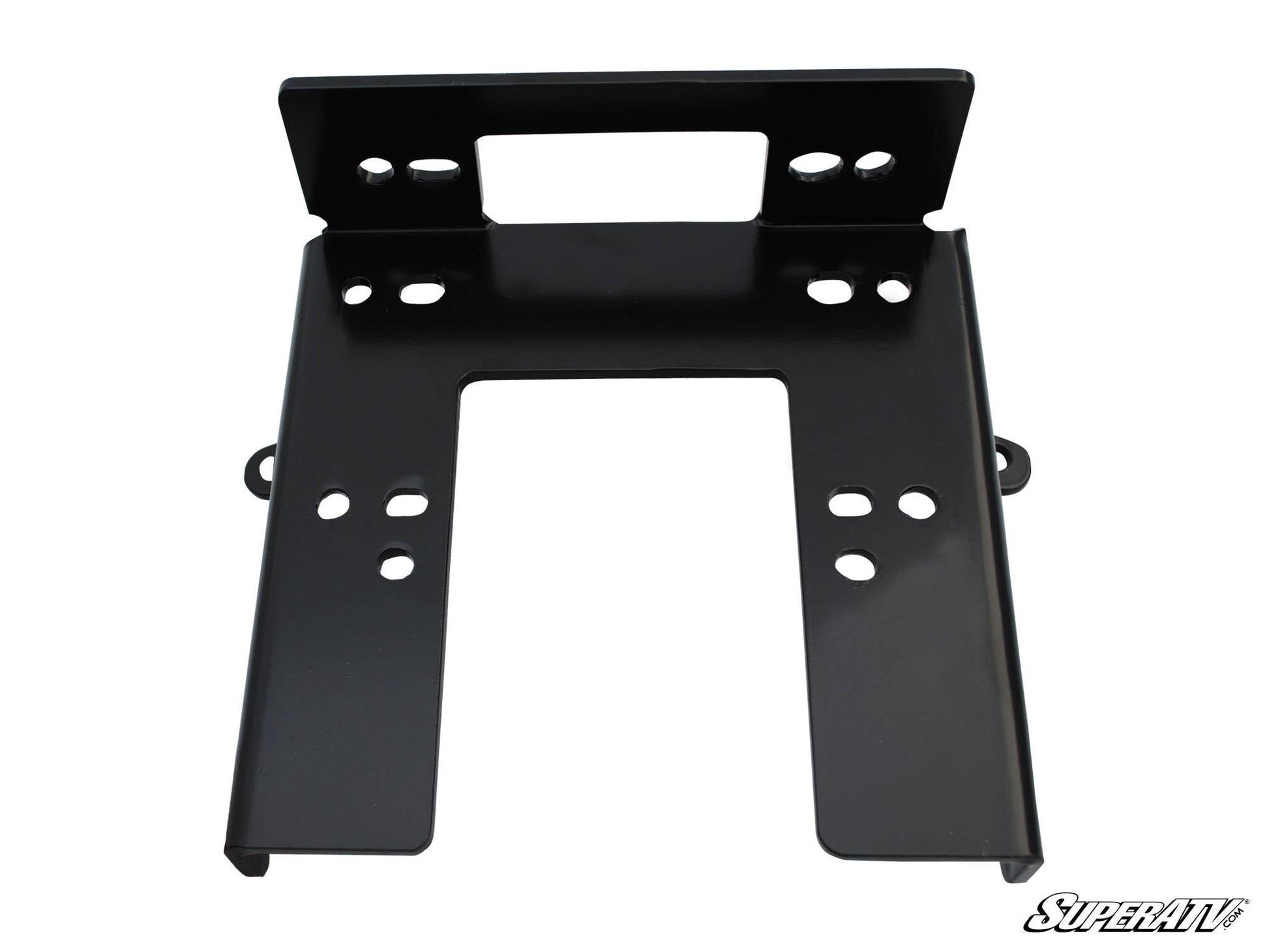 SuperATV Winch Mounting Plate Powder‑Coated Steel for Can‑Am Commander