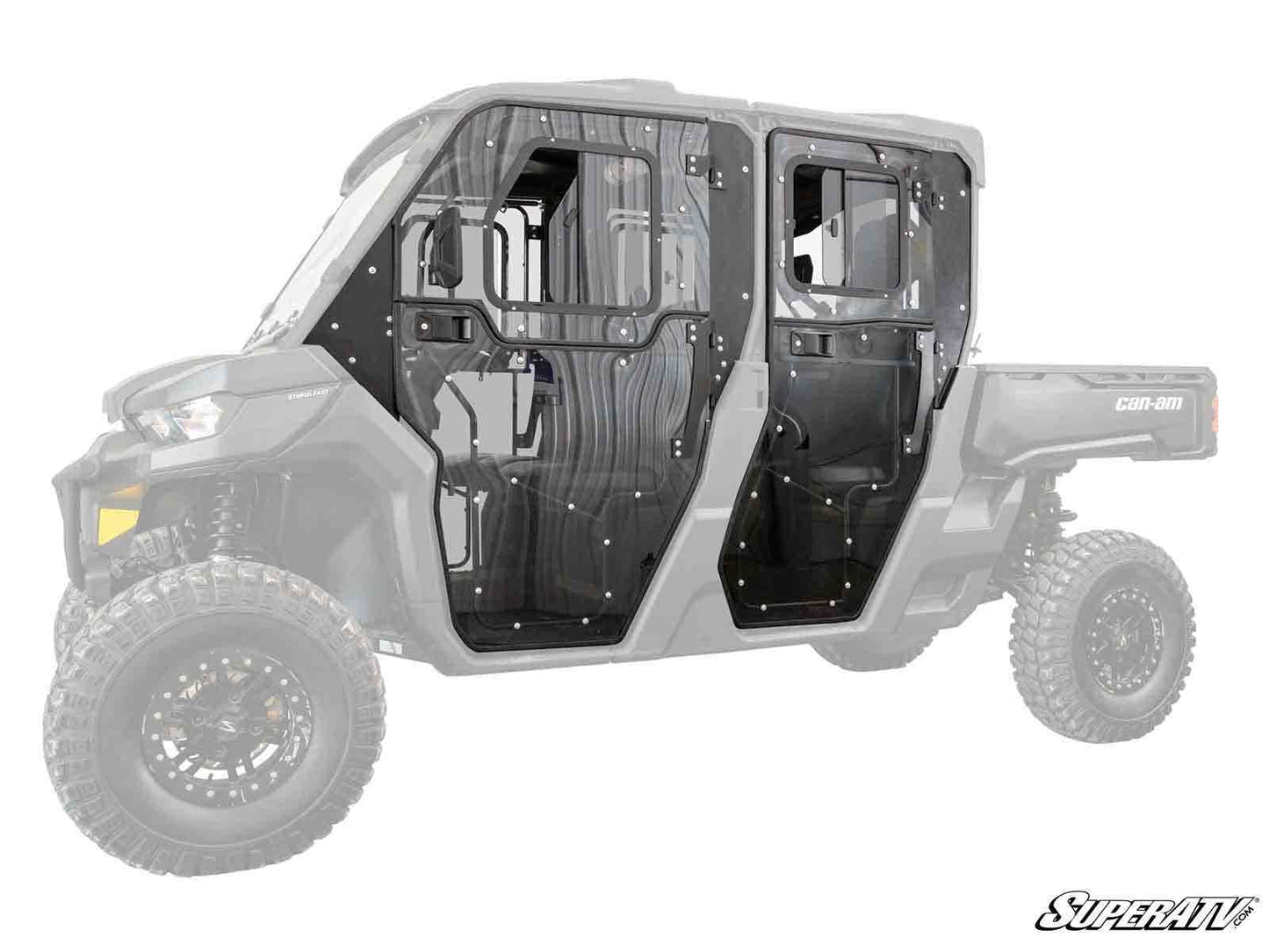 Can‑Am Defender MAX HD9 Cab Enclosure Doors – Secure Seal Polycarbonate