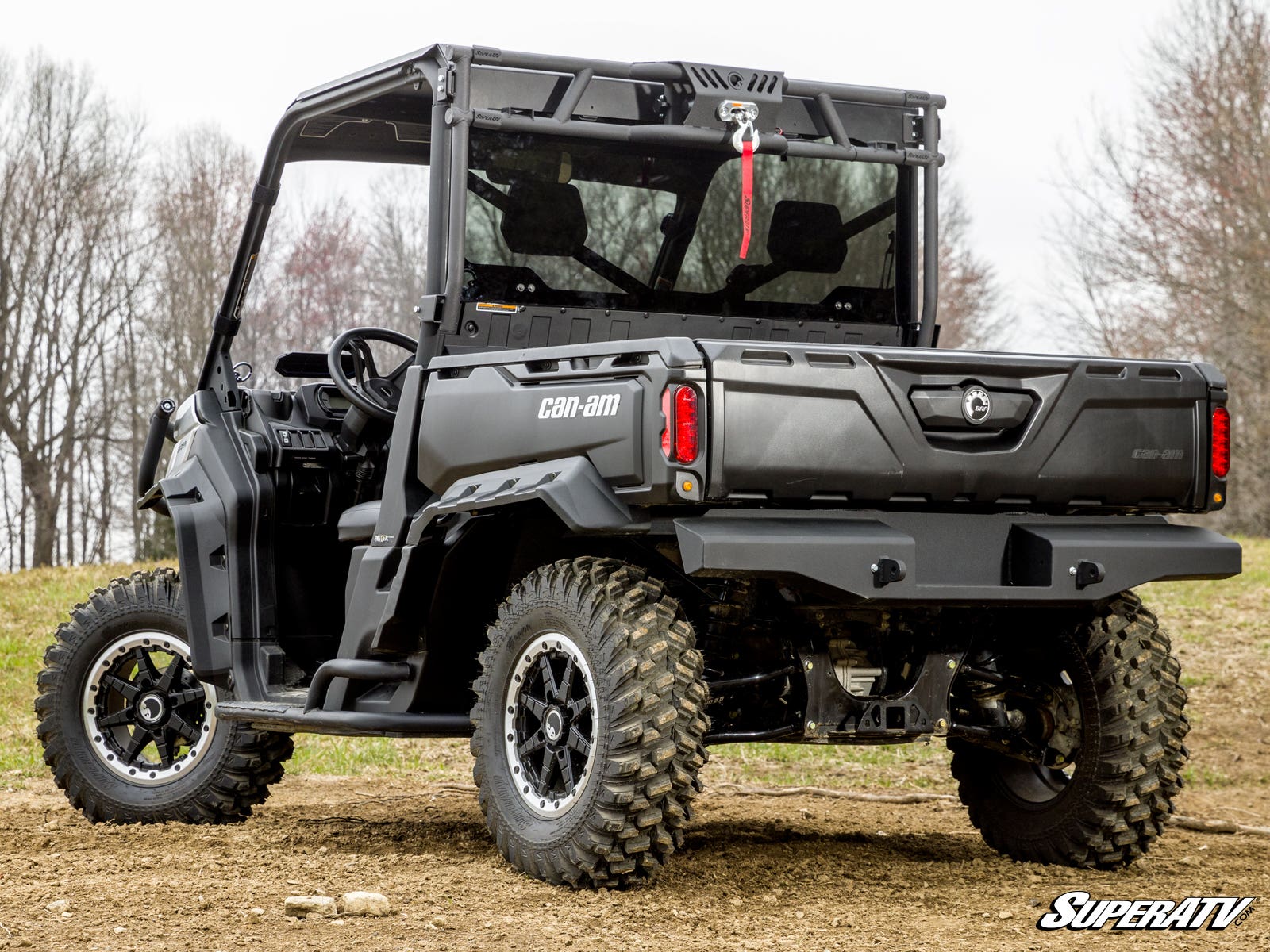 SuperATV Can-Am Defender Game Loader Rack 500lb Winch