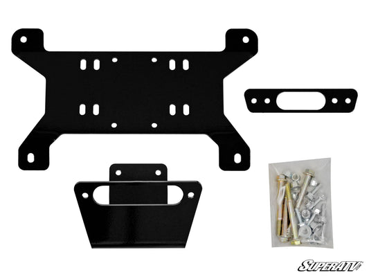 SuperATV Can‑Am Maverick Heavy‑Duty Winch Mounting Plate