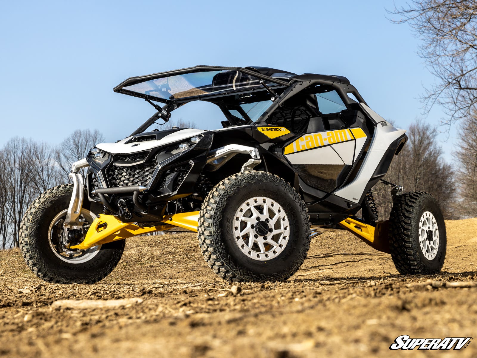 SuperATV Can‑Am Maverick R Winch Mounting Plate