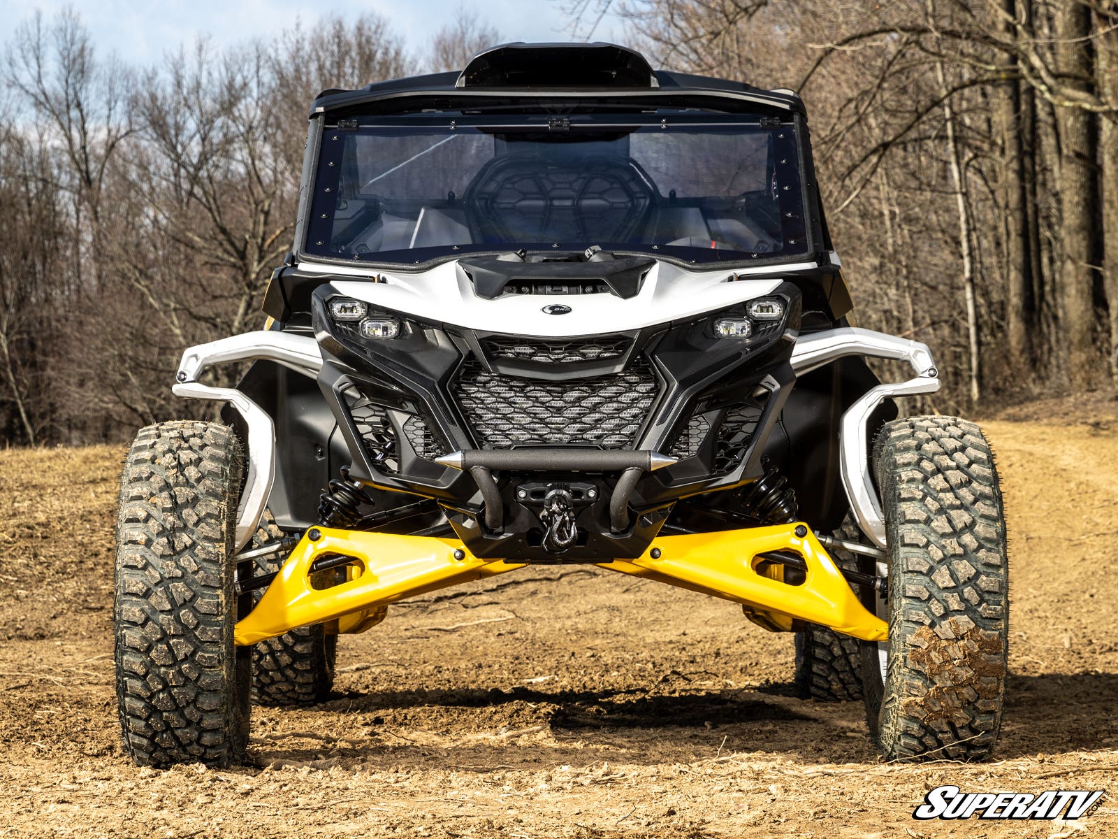 SuperATV Can‑Am Maverick R Winch Mounting Plate