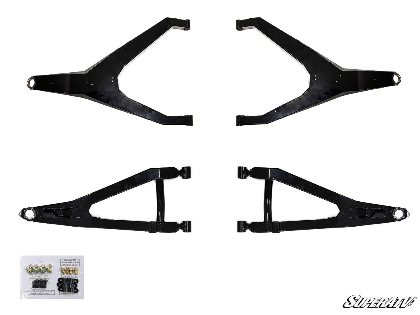SuperATV Can‑Am Maverick X3 Long Travel Kit A‑Arms 4‑Inch Smart‑Lok
