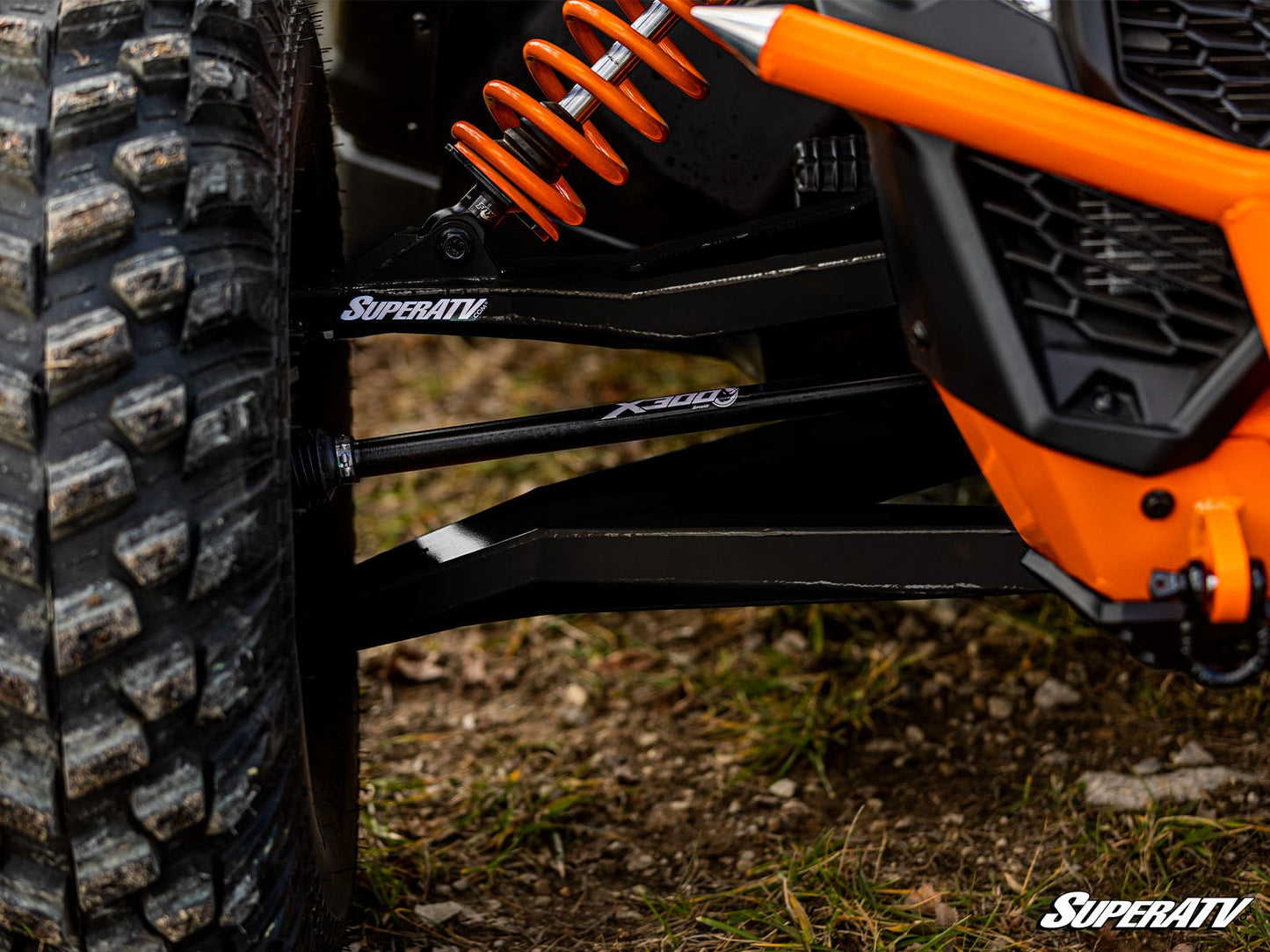 SuperATV Can‑Am Maverick X3 Long Travel Kit A‑Arms 4‑Inch Smart‑Lok