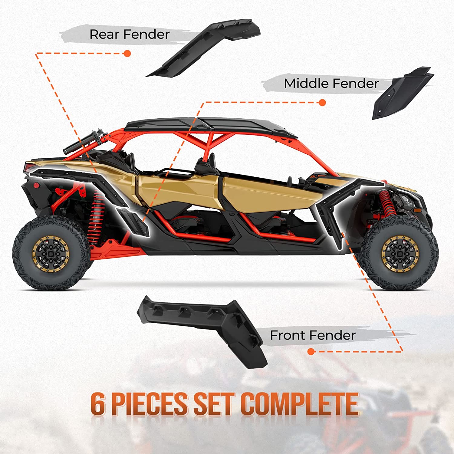 Front Bumpers & Mud Fender Flares for Can-Am Maverick X3