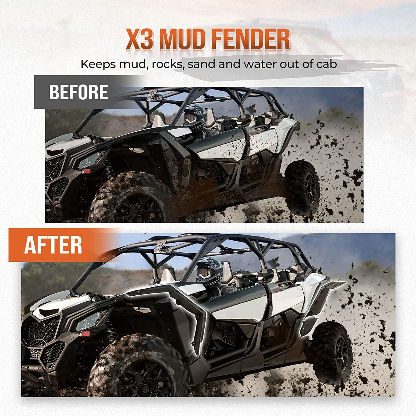 Front Bumpers & Mud Fender Flares for Can-Am Maverick X3