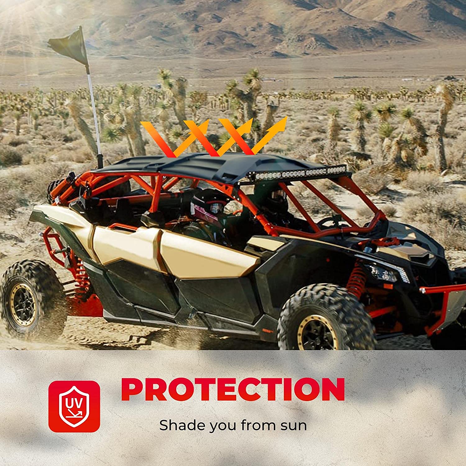 Extended Fender Flares and Hard Roof for Can‑Am Maverick X3 MAX