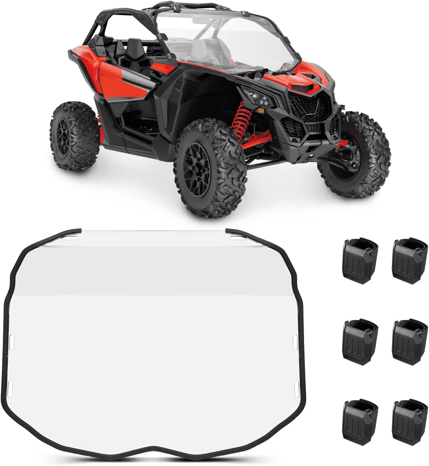 Kemimoto Full Windshield for Can‑Am Maverick X3 / X3 Max