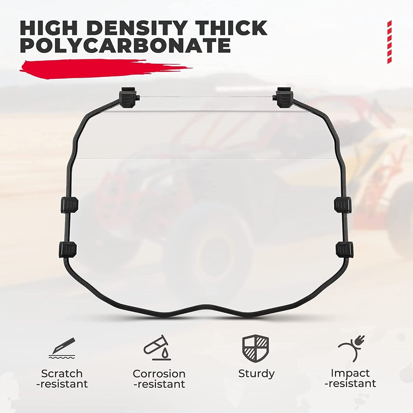 Kemimoto Full Windshield for Can‑Am Maverick X3 / X3 Max