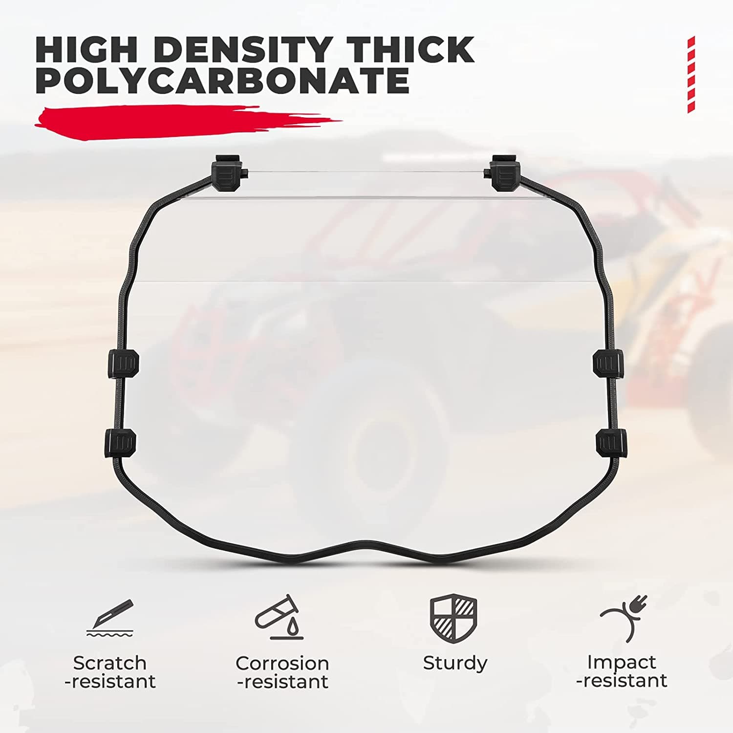 Kemimoto Full Windshield for Can‑Am Maverick X3 / X3 Max