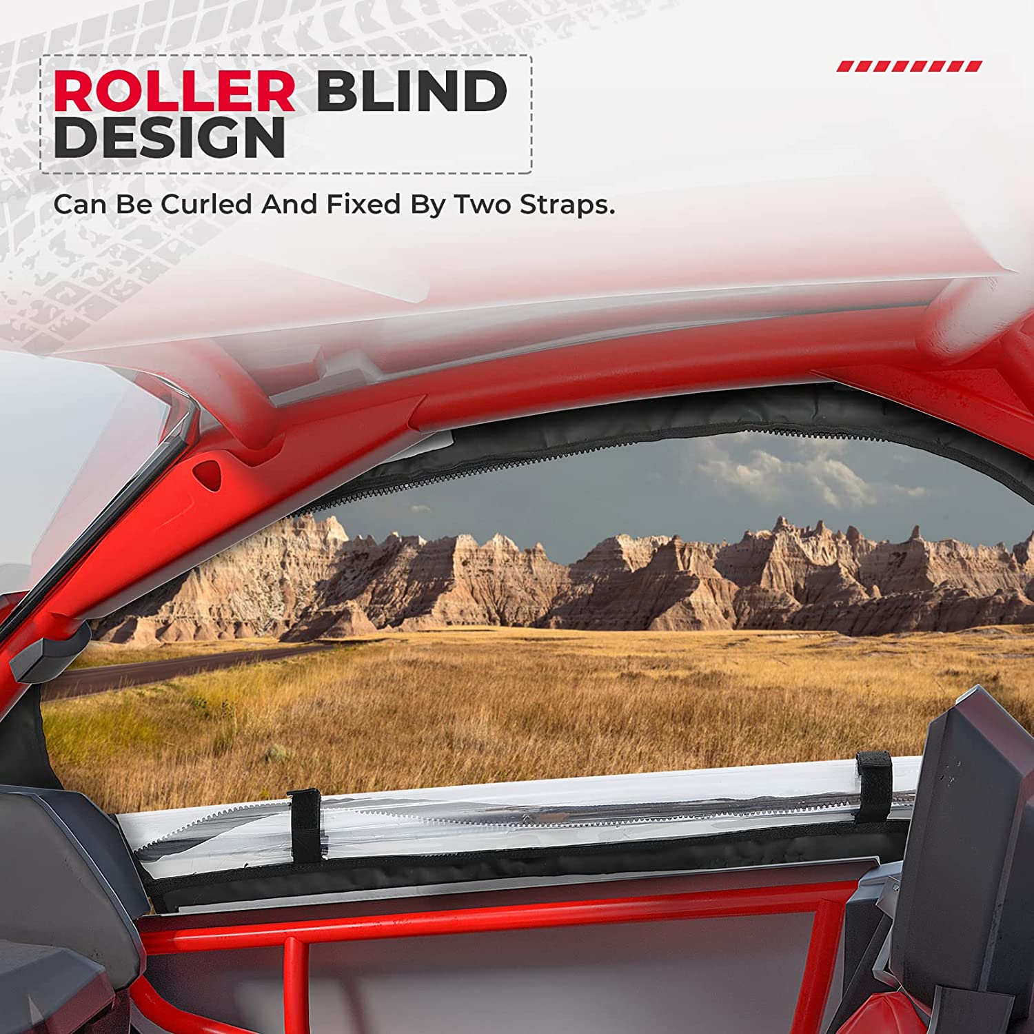 Kemimoto Maverick X3/MAX Full Windshield Set Front Rear Soft Door