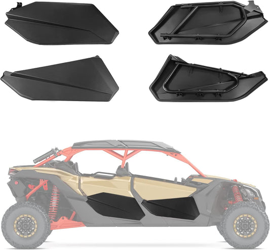 Kemimoto 4pcs Lower Door Panels With Metal Frame