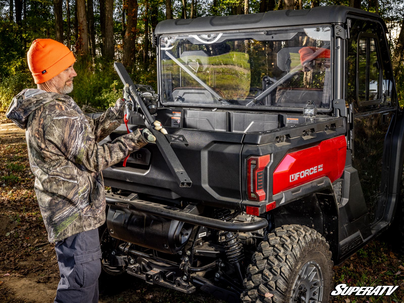 SuperATV CFMOTO UForce U10 Pro Bed Winch 500lb