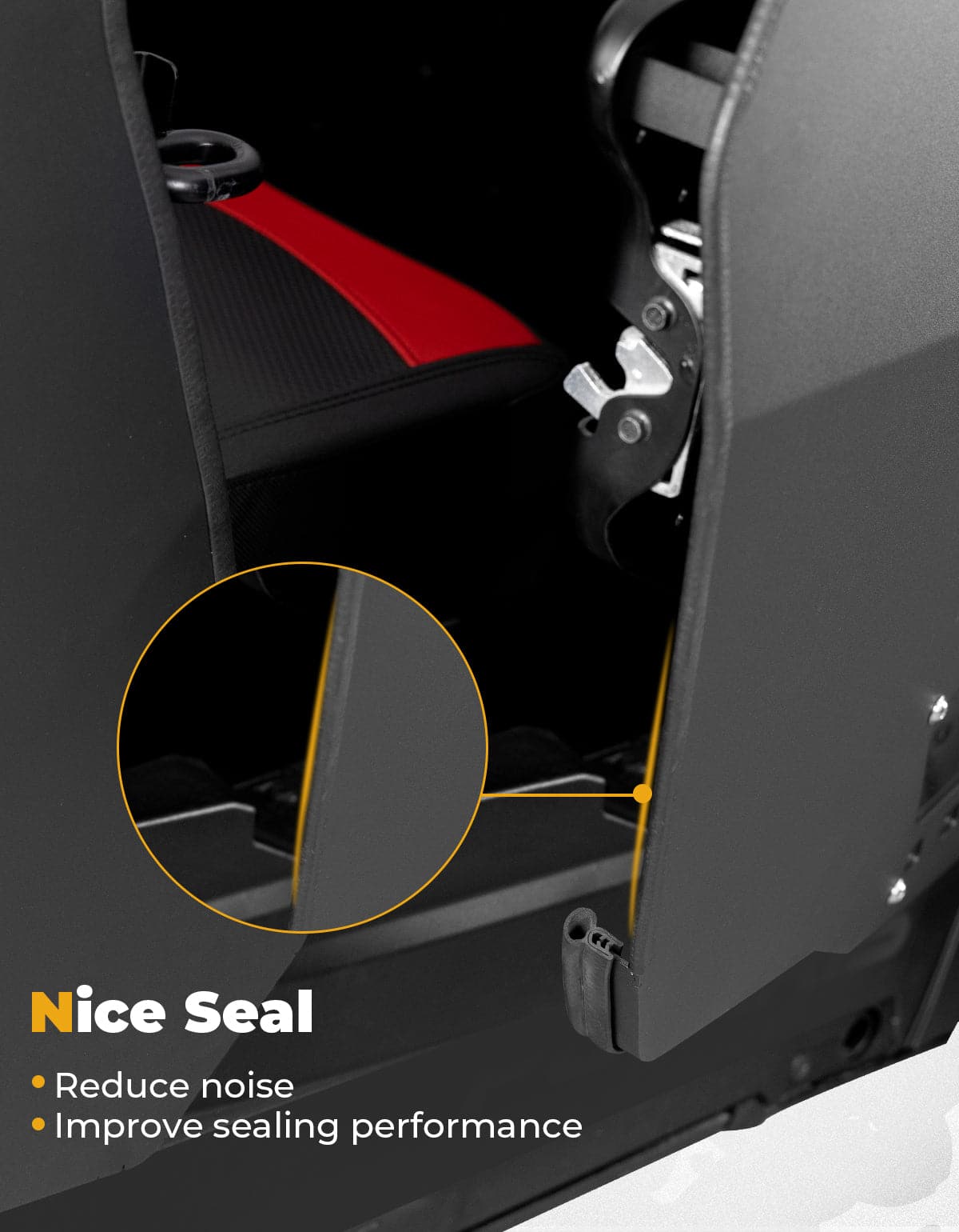 Kemimoto Aluminum Half Door With PC Window 4pcs