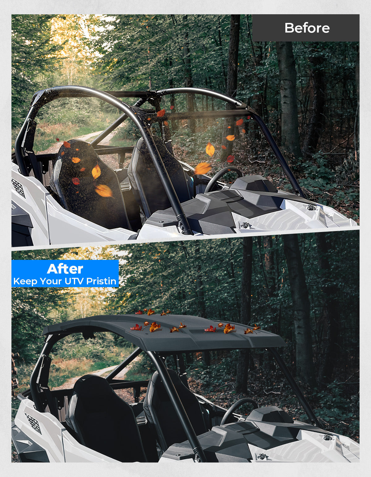 Combination Roof Top for Polaris RZR Trail S 900/1000