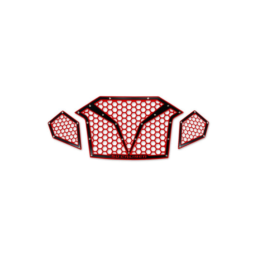 3 Piece Laser Cut Steel Grille RZR PRO R & Turbo R