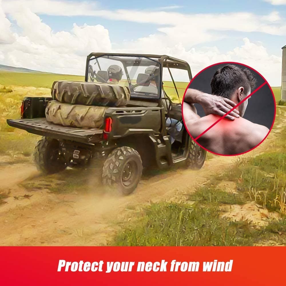 Kemimoto Polycarbonate Rear Windshield for Can‑Am Defender HD5/8/10 Max
