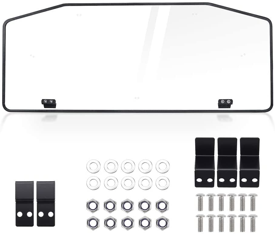 Kemimoto Polycarbonate Rear Windshield for Can‑Am Defender HD5/8/10 Max