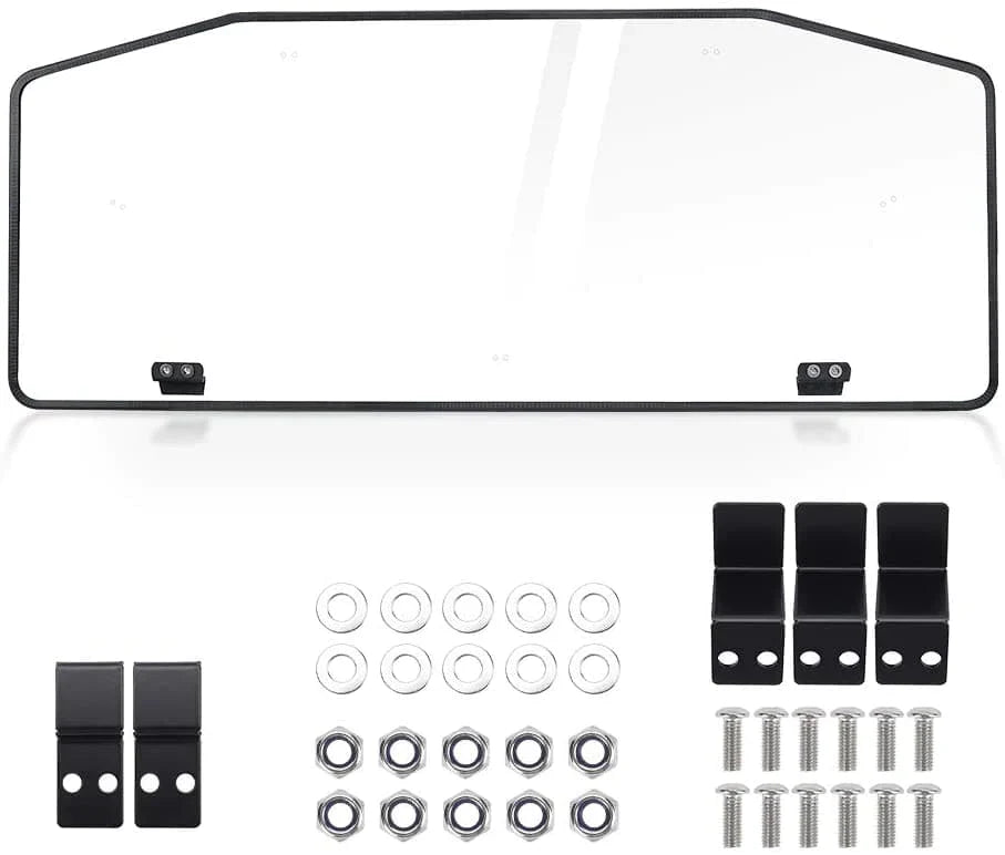 Kemimoto Rear Windshield & Hard Roof Plastic for Can‑Am Defender