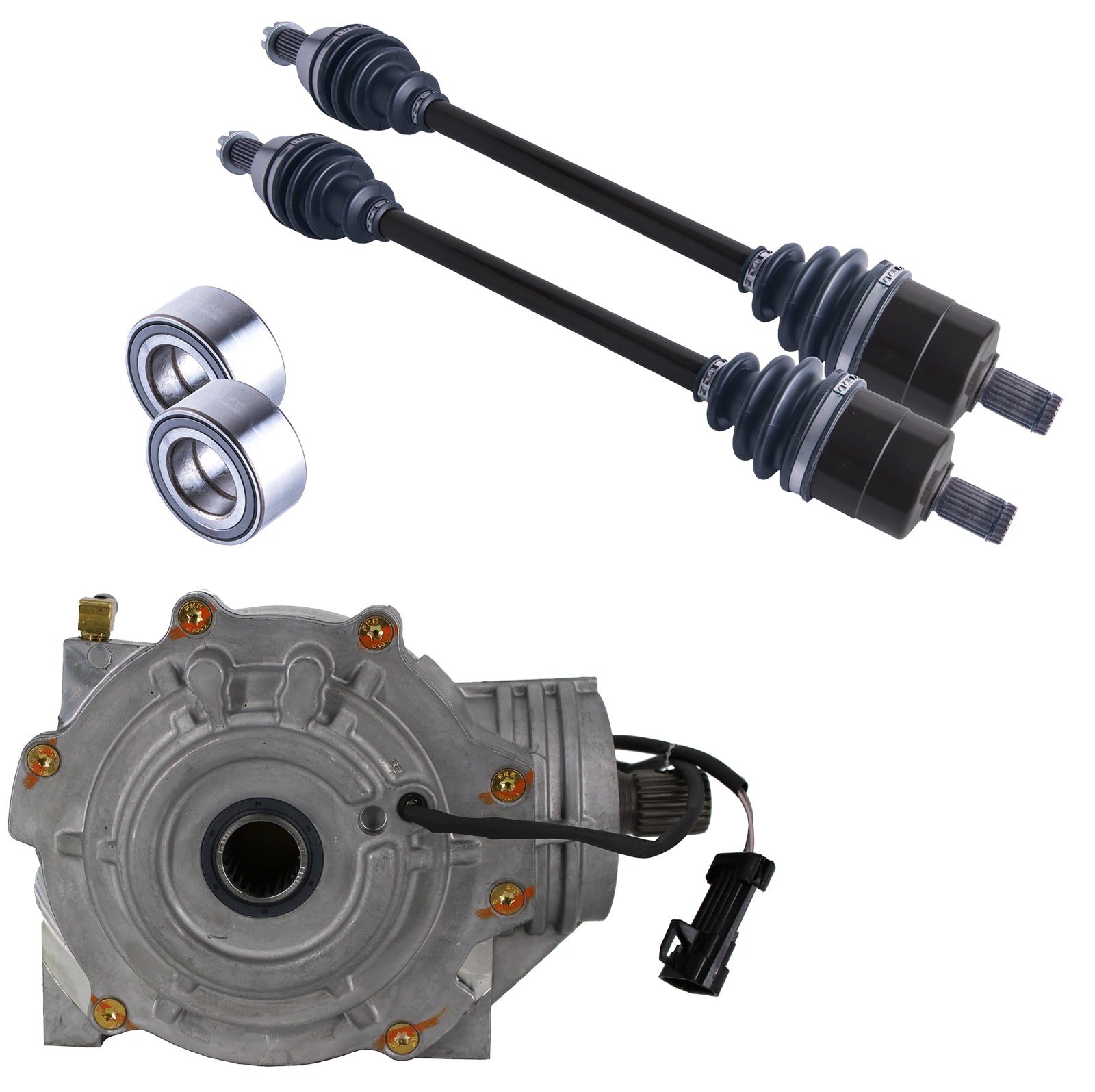 4XPRO Polaris Ranger Front Differential Axles Wheel Bearing Bundle