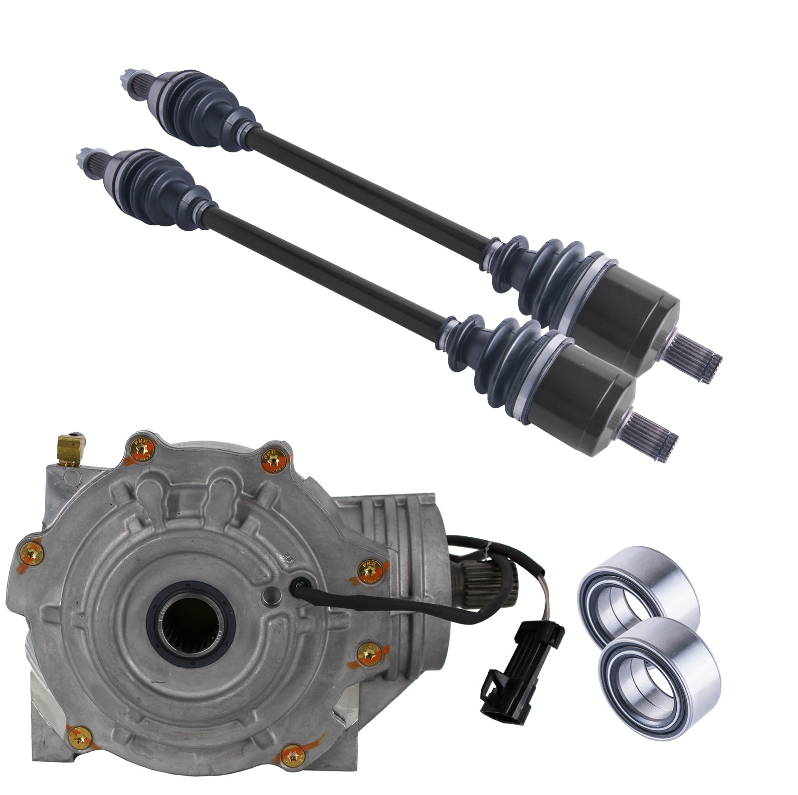 Polaris Brutus Ranger Front Differential Axles & Wheel Bearings Bundle