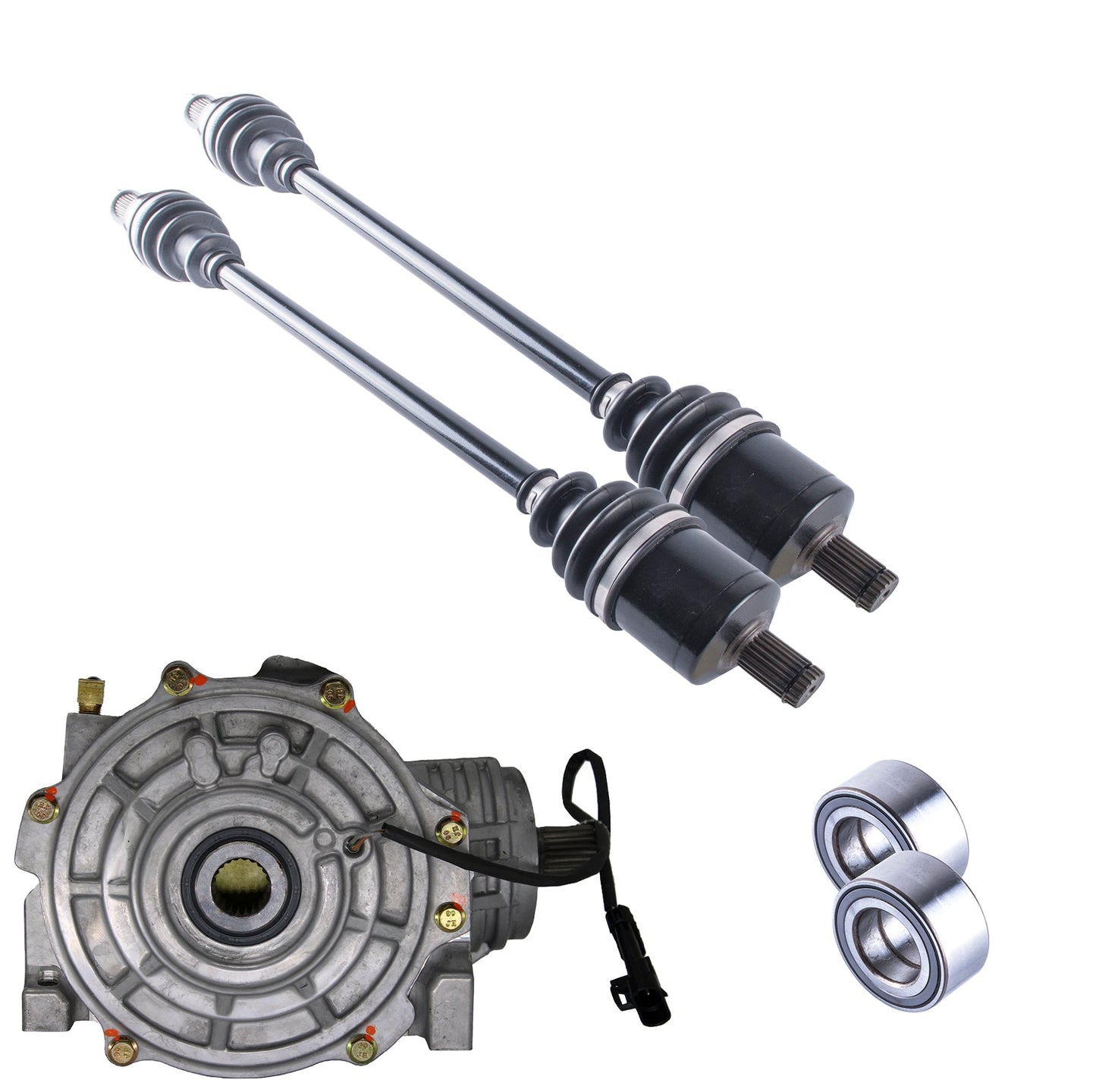 Polaris RZR 1000 XP Front Differential Axles & Wheel Bearings Bundle