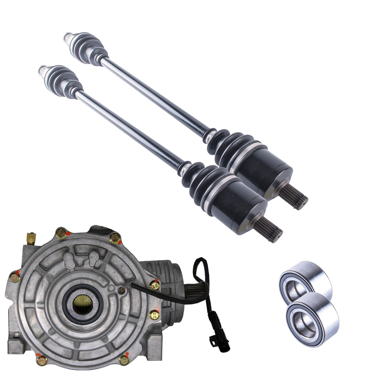 Polaris RZR 1000 XP Front Differential Axles & Wheel Bearings Bundle