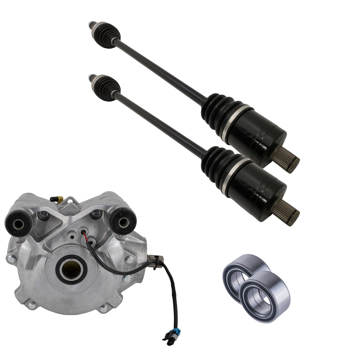 Polaris UTV Front Differential Axles & Wheel Bearings Bundle 2022-2025