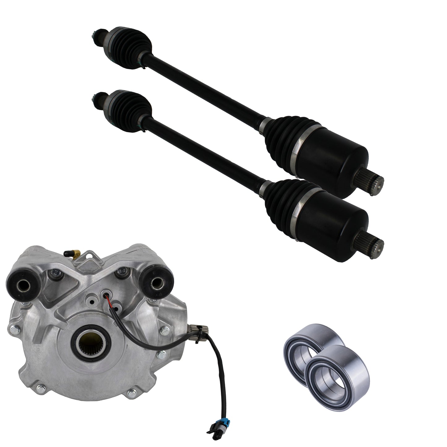 4XPRO Polaris RZR Front Differential Axles and Wheel Bearings Bundle