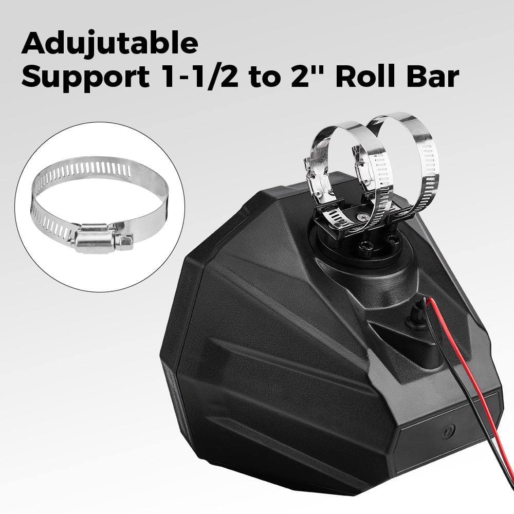 Kemimoto 6.5" Speaker Cage Swivel Pods with 1.75–2" Mounting Clamps