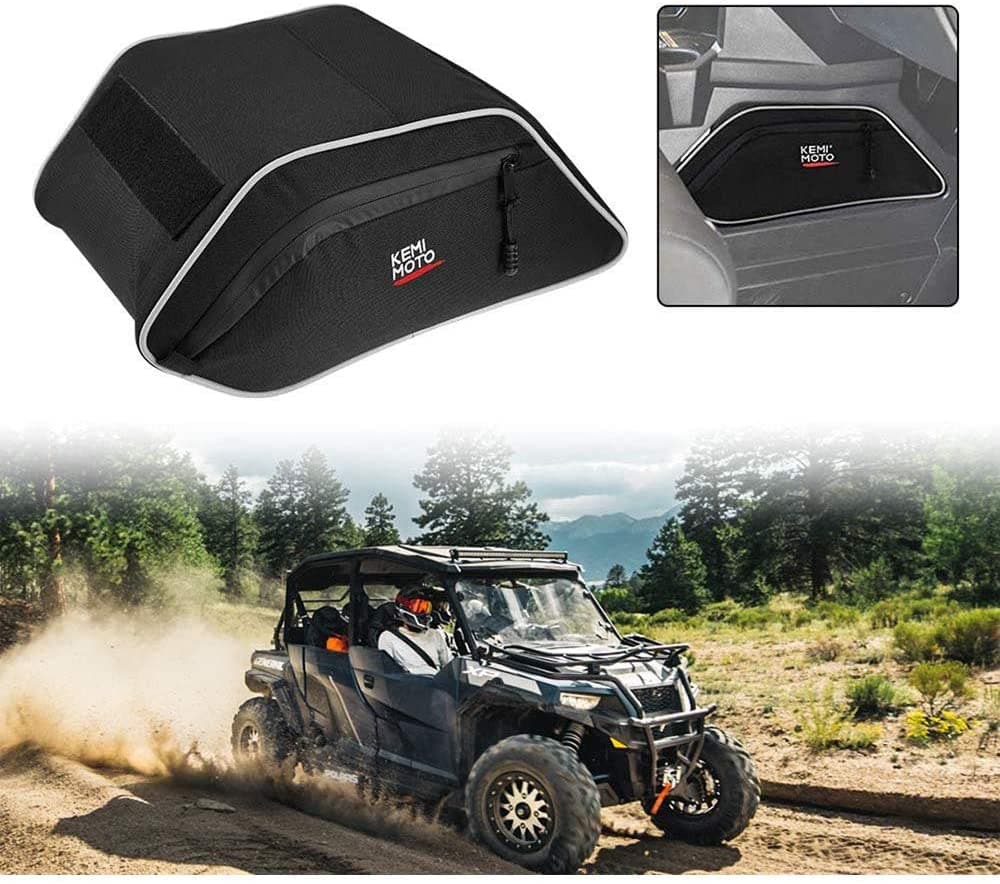 Kemimoto UTV Center Seats Storage Bag for Polaris General 2016-2024
