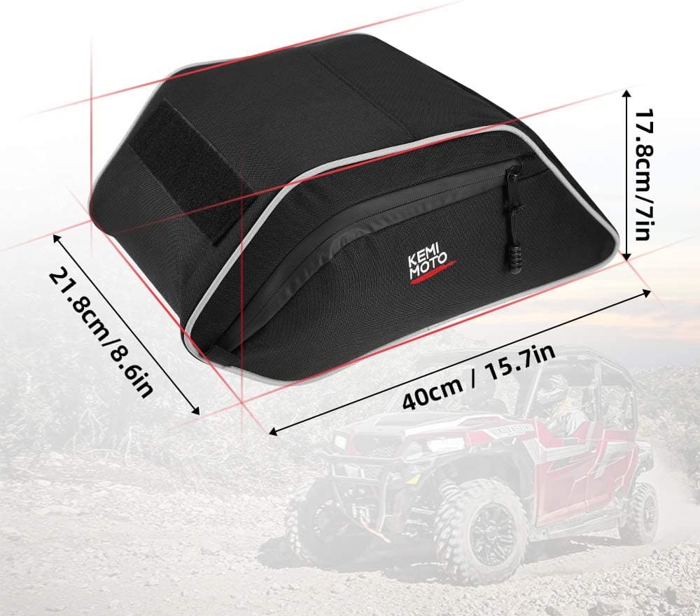 Kemimoto UTV Center Seats Storage Bag for Polaris General 2016-2024