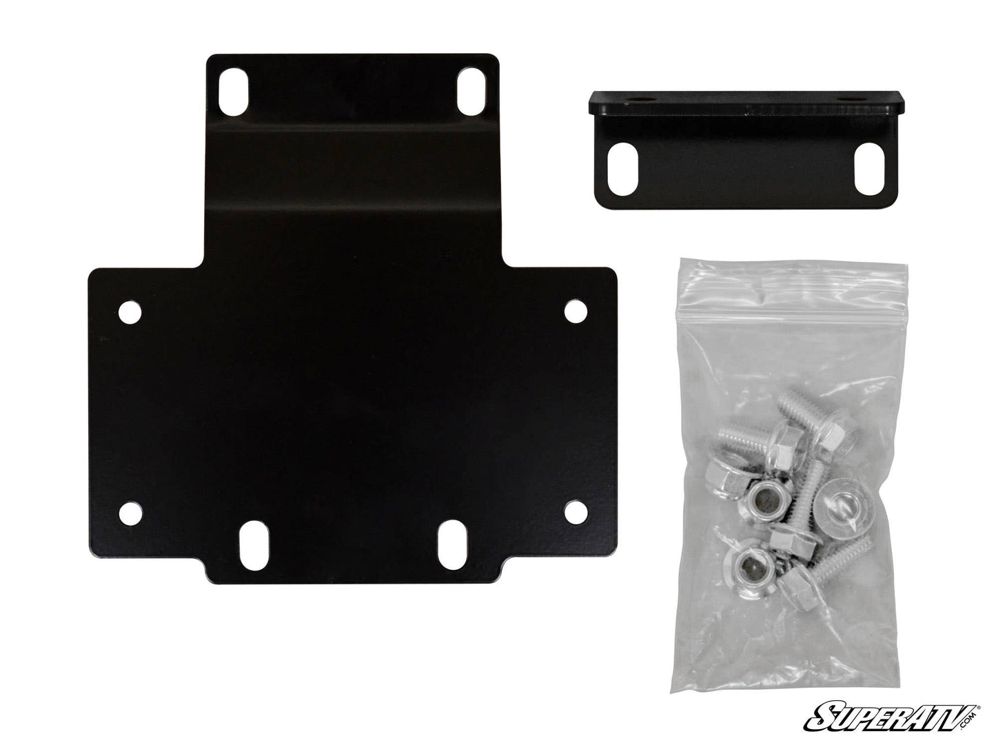 SuperATV Honda Pioneer 1000 Winch Mounting Plate Heavy-Duty Steel