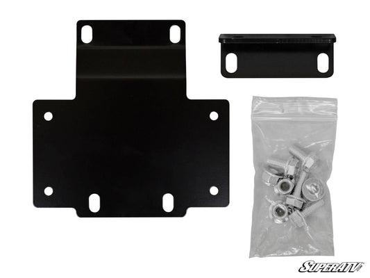 SuperATV Honda Pioneer 1000 Winch Mounting Plate Heavy-Duty Steel