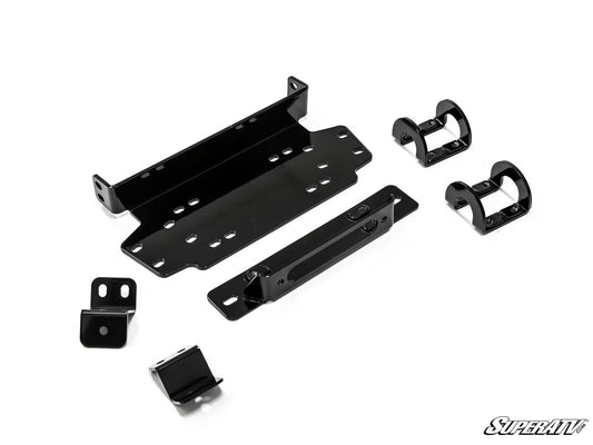 SuperATV Honda Talon 1000 Winch Mounting Plate Heavy‑Duty Steel