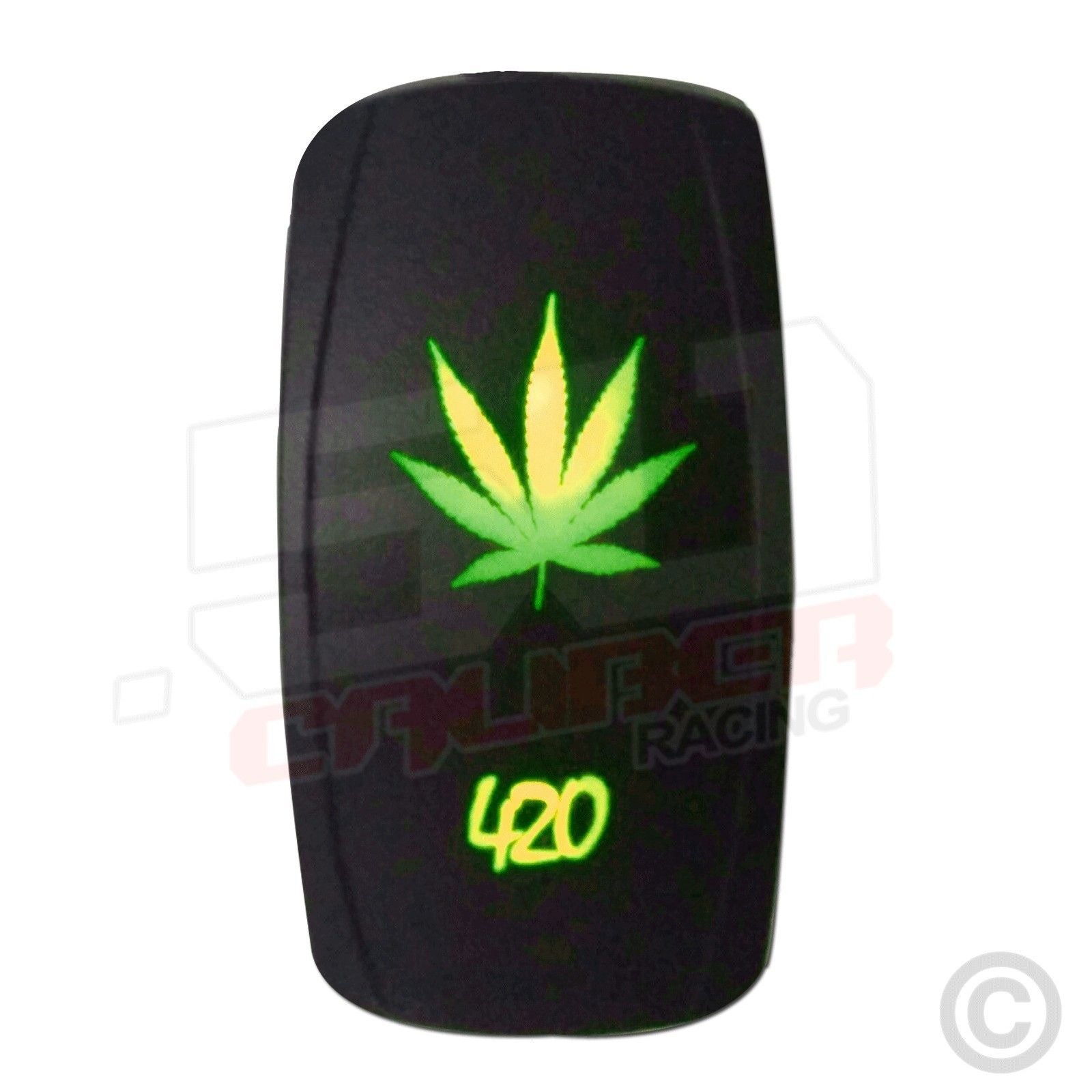 420 LED Rocker Switch - Red Marine-Grade Switch for Off-Road Vehicles