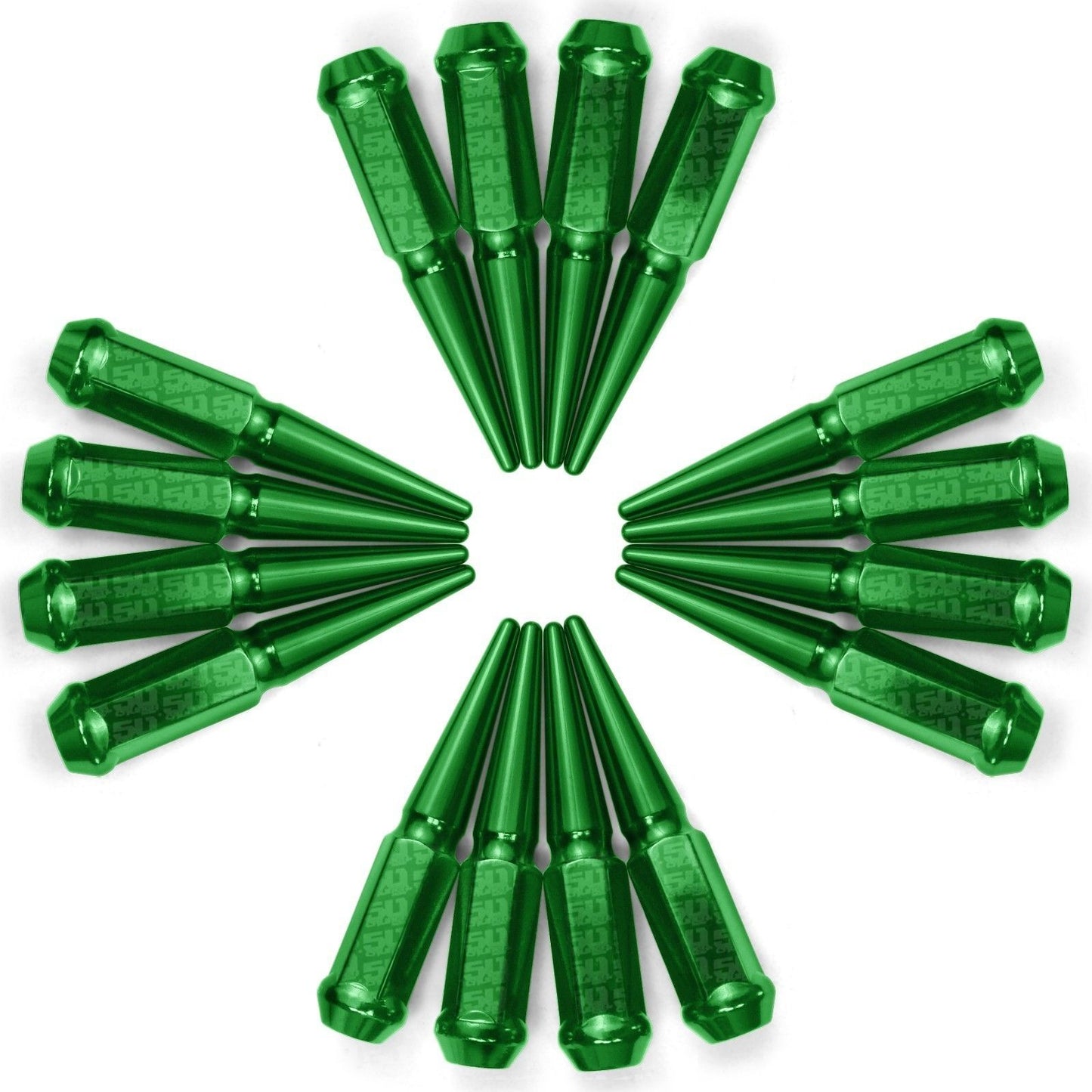 12x1.25mm Extended Spike Lug Nuts - 60 Degree Taper Seat